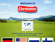 Tablet Screenshot of ehrmann.com